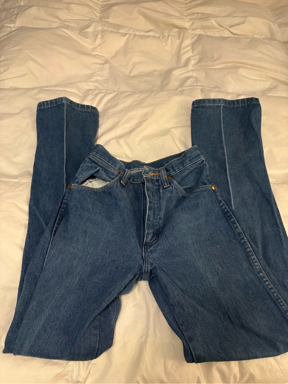 Wrangler Blue Kids Bootcut Jeans